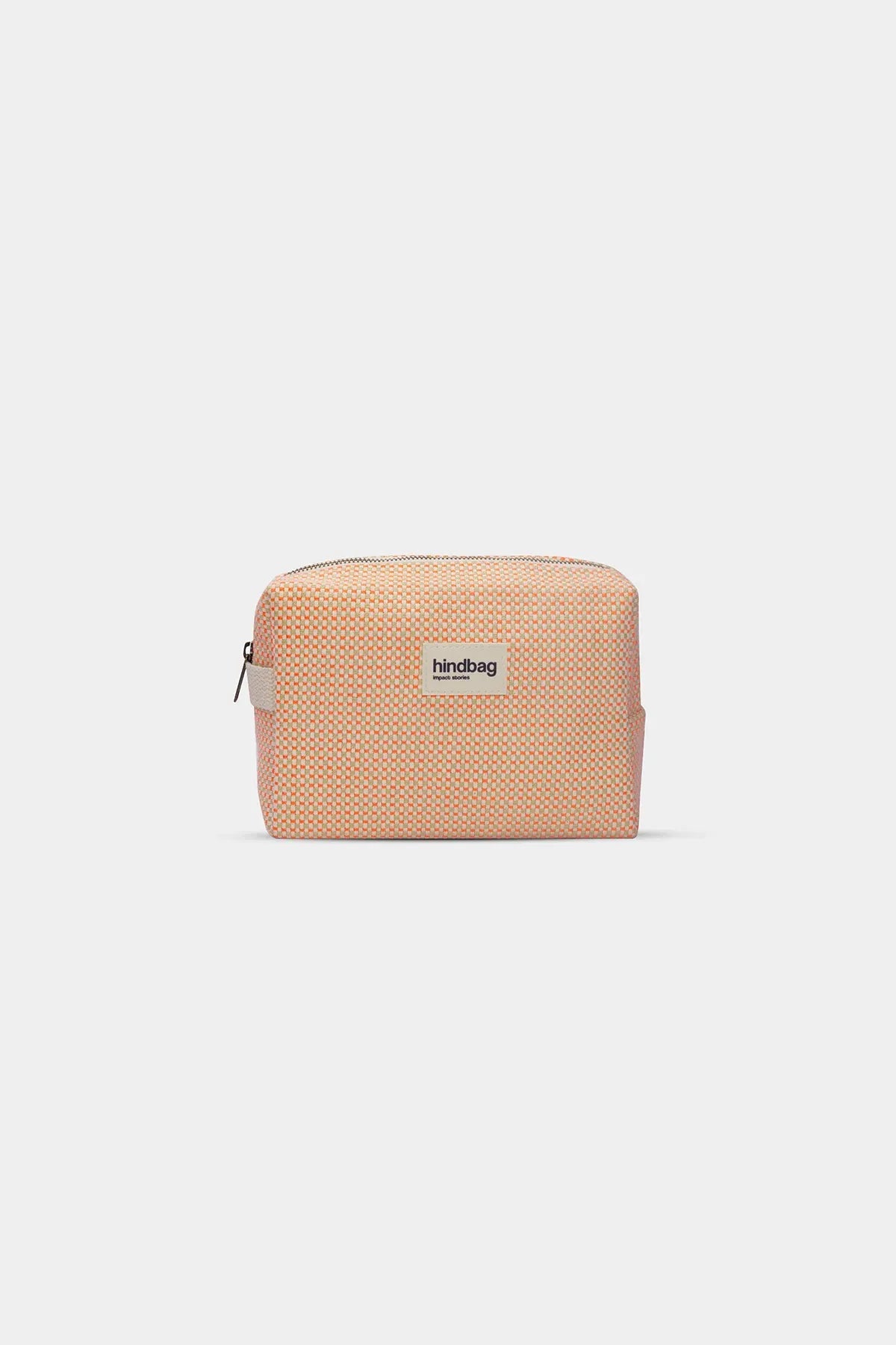 Hindbag - LEON Kulturbeutel • Geflochten Koralle - ROSA ECK