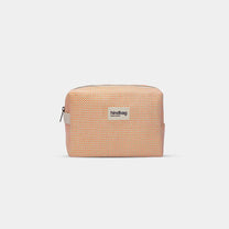 Hindbag - LEON Kulturbeutel • Geflochten Koralle - ROSA ECK