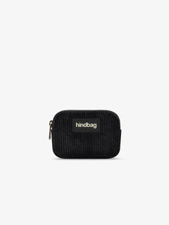 Hindbag - LILI Geldbeutel • Cord Schwarz - ROSA ECK