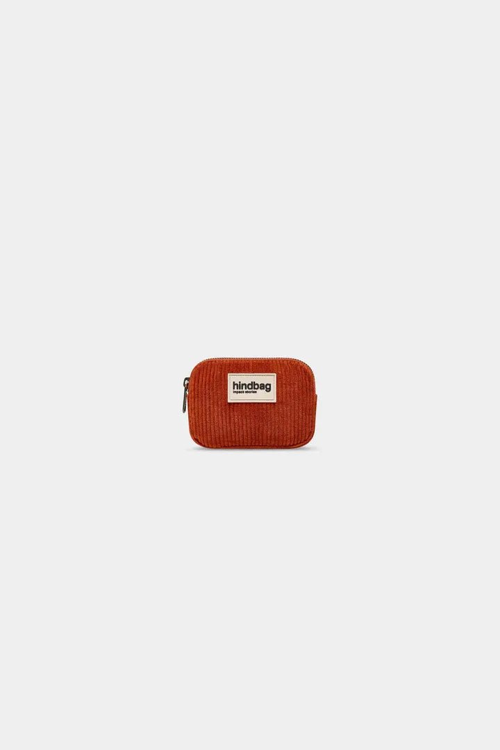 Hindbag - LILI Geldbeutel • Cord Ziegelrot - Geldbeutel - ROSA ECK