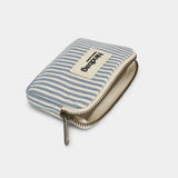 Hindbag - LILI Geldbeutel • Feine Streifen Blau - ROSA ECK