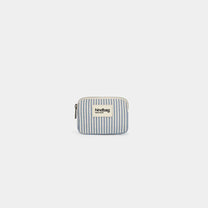 Hindbag - LILI Geldbeutel • Feine Streifen Blau - ROSA ECK