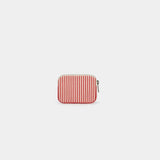 Hindbag - LILI Geldbeutel • Feine Streifen Rot - ROSA ECK