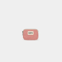 Hindbag - LILI Geldbeutel • Feine Streifen Rot - ROSA ECK