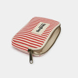 Hindbag - LILI Geldbeutel • Feine Streifen Rot - ROSA ECK