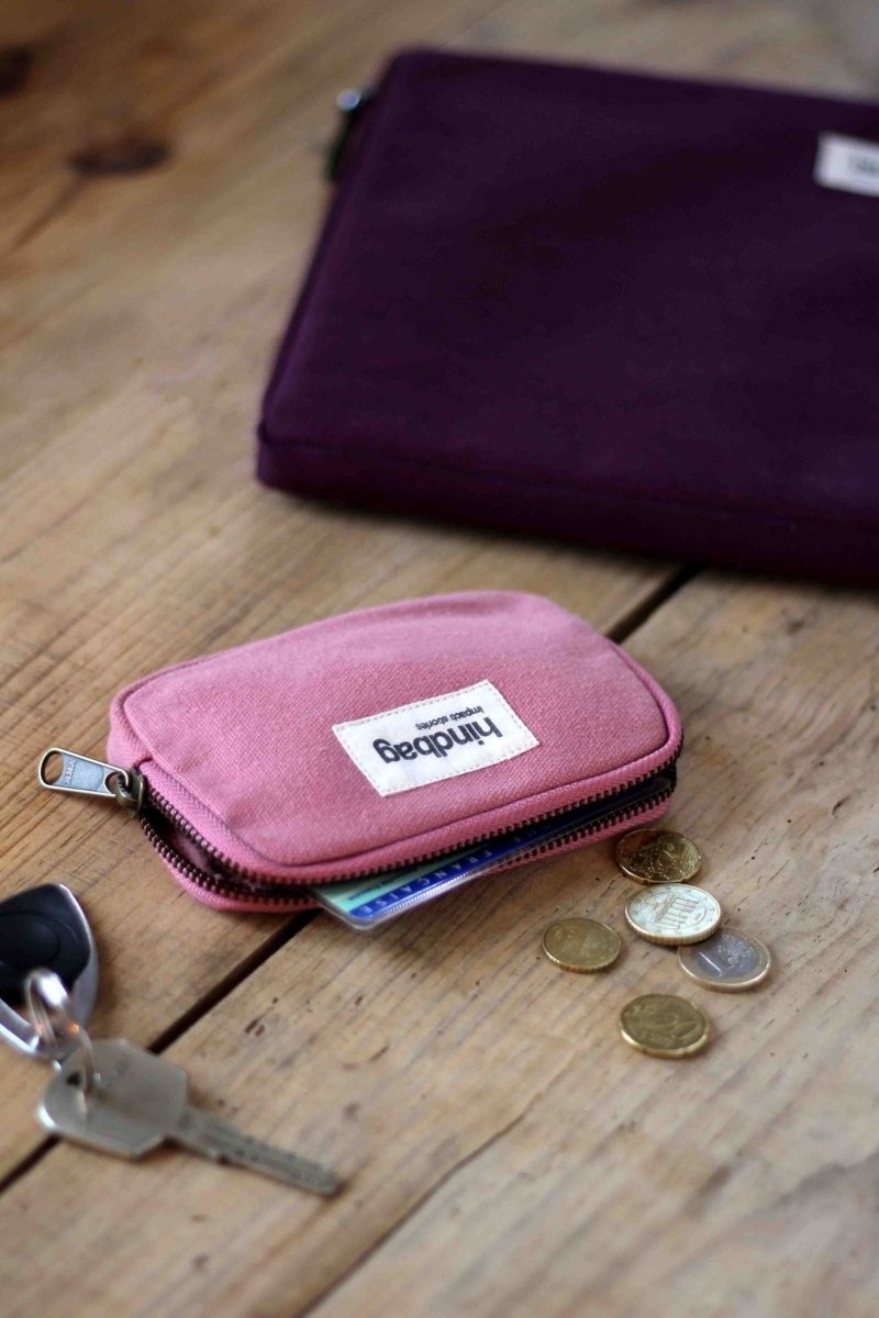 Hindbag - LILI Geldbeutel Rosa - ROSA ECK - Blush, Rosa, rose