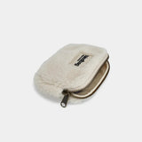 Hindbag - LILI Geldbeutel • Teddy Weiß - Geldbeutel - ROSA ECK