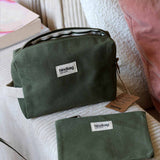 Hindbag - LOU Etui/Mäppchen Olivgrün - ROSA ECK - Olive, ,
