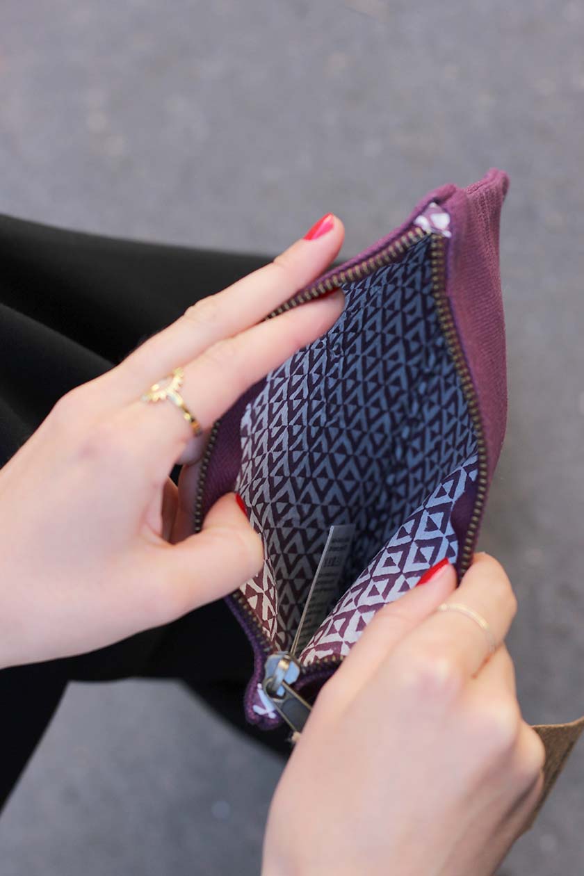 Hindbag - LOU Etui/Mäppchen Pflaumenrot - ROSA ECK - Prune, ,