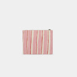 Hindbag - LOU Etuis/Mäppchen • Breite Streifen Rosa/Rot - ROSA ECK