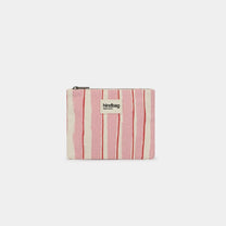 Hindbag - LOU Etuis/Mäppchen • Breite Streifen Rosa/Rot - ROSA ECK