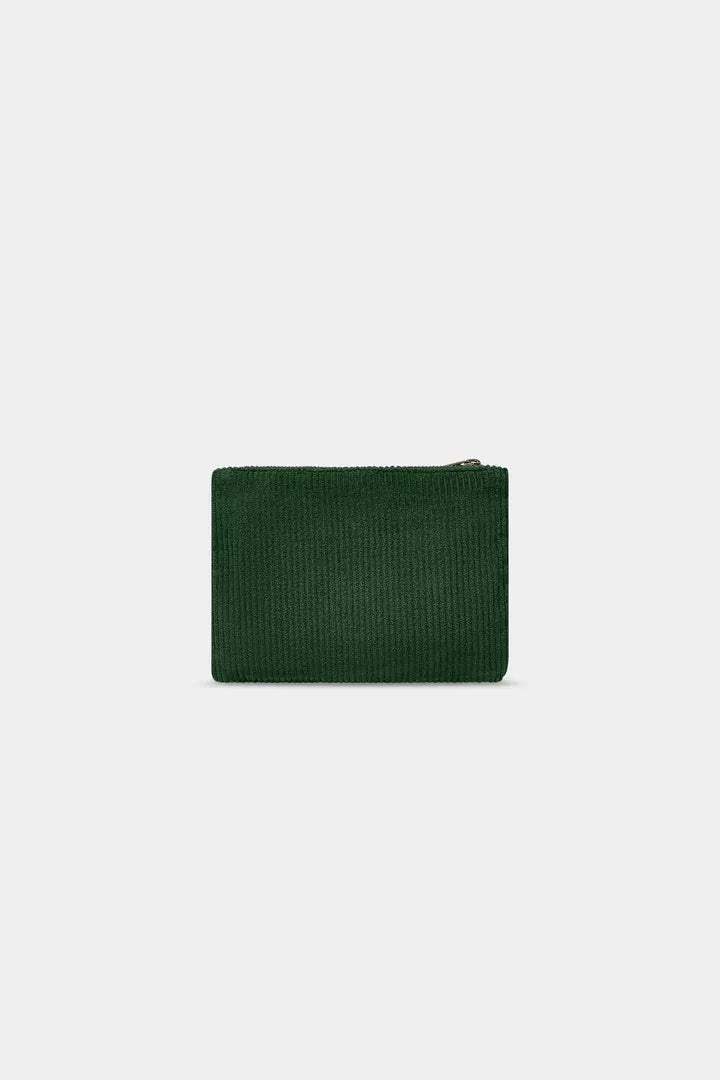 Hindbag - LOU Etuis/Mäppchen • Cord Tannengrün - Beutel - ROSA ECK