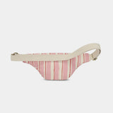Hindbag - OLIVIA Bauchtasche • Breite Streifen Rosa/Rot - ROSA ECK