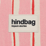 Hindbag - OLIVIA Bauchtasche • Breite Streifen Rosa/Rot - ROSA ECK