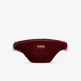 Hindbag - OLIVIA Bauchtasche • Cord Bordeauxrot - ROSA ECK
