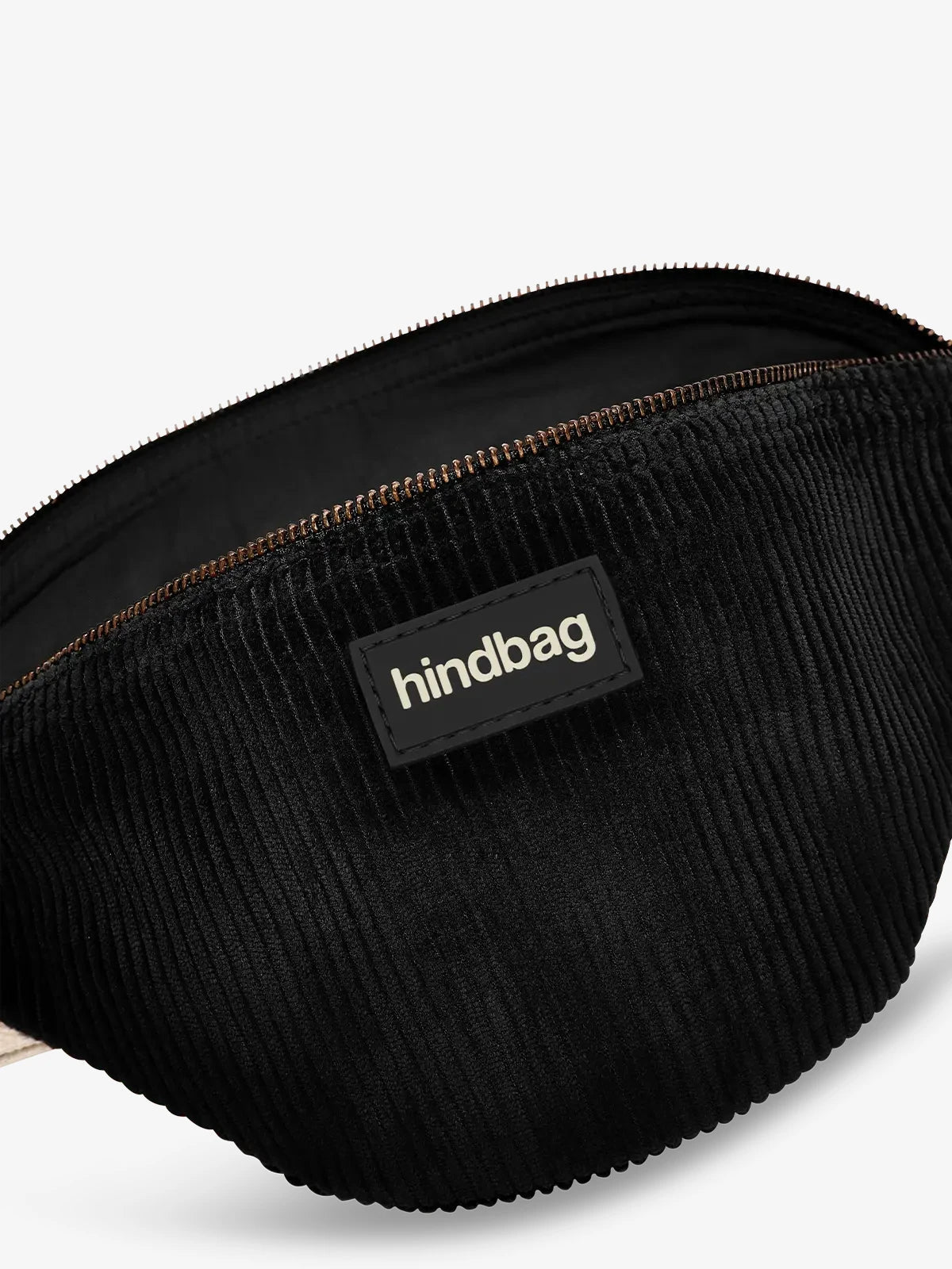 Hindbag - OLIVIA Bauchtasche • Cord Schwarz - ROSA ECK