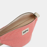 Hindbag - OLIVIA Bauchtasche • Feine Streifen Rot - ROSA ECK