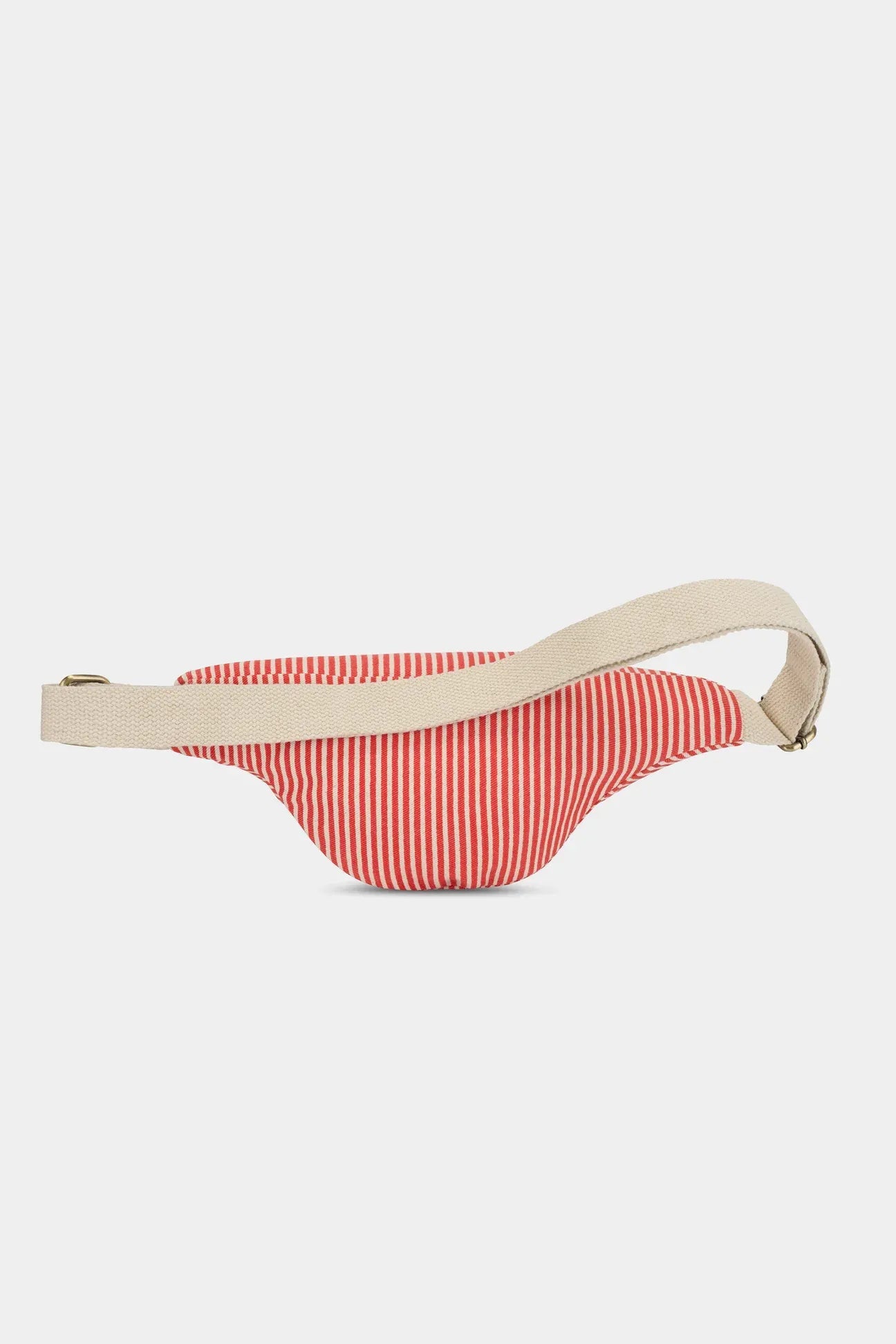 Hindbag - OLIVIA Bauchtasche • Feine Streifen Rot - ROSA ECK