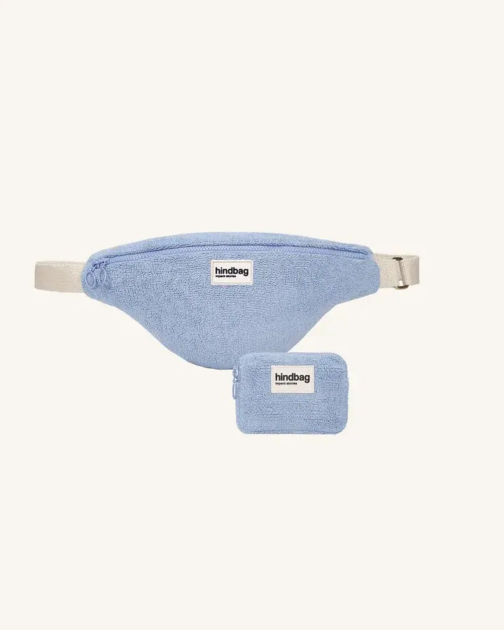 Hindbag - OLIVIA Bauchtasche • Frottee Blau - Bauchtasche - ROSA ECK Concept Store