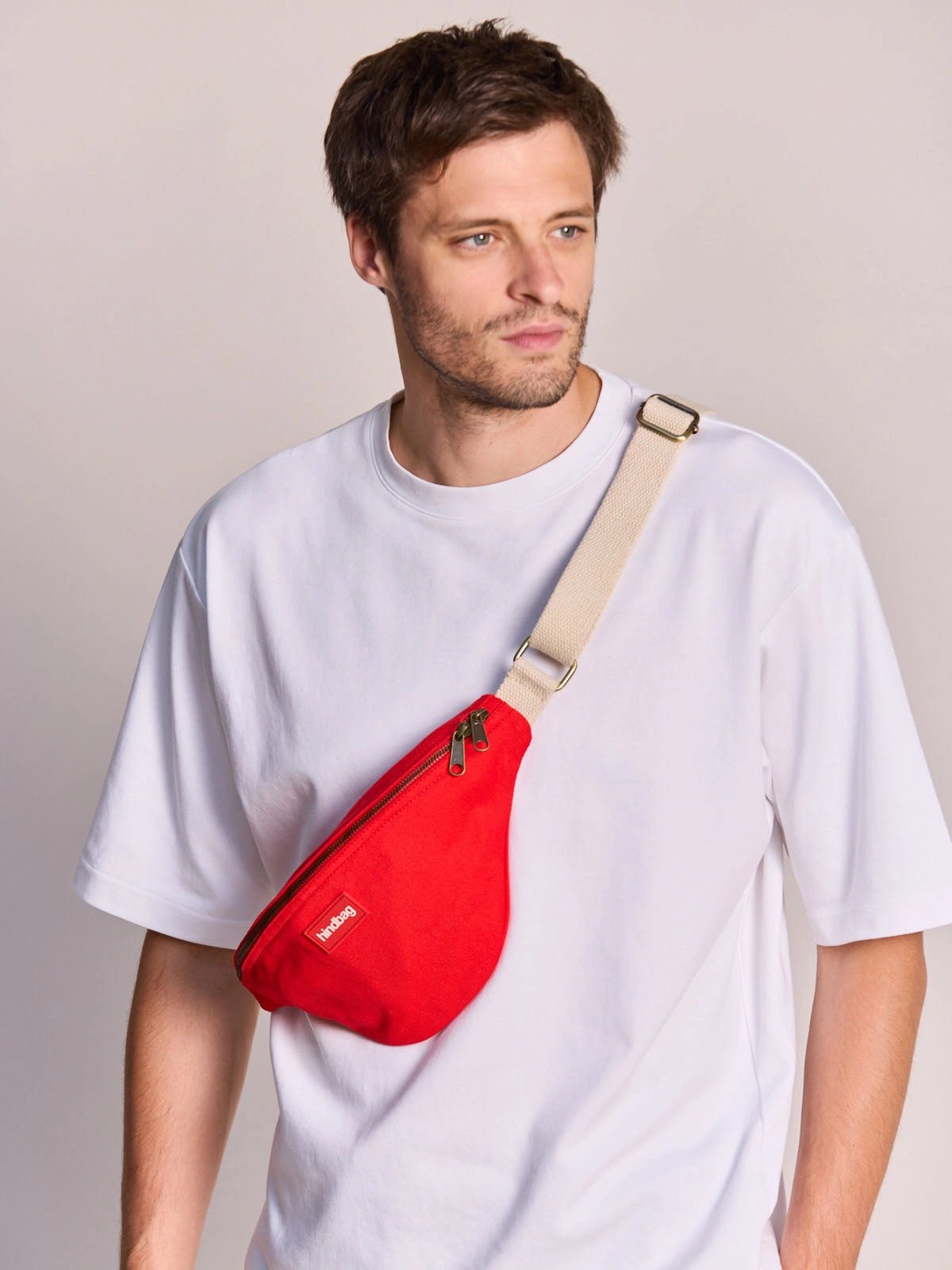 Hindbag - OLIVIA Bauchtasche • Karminrot - ROSA ECK