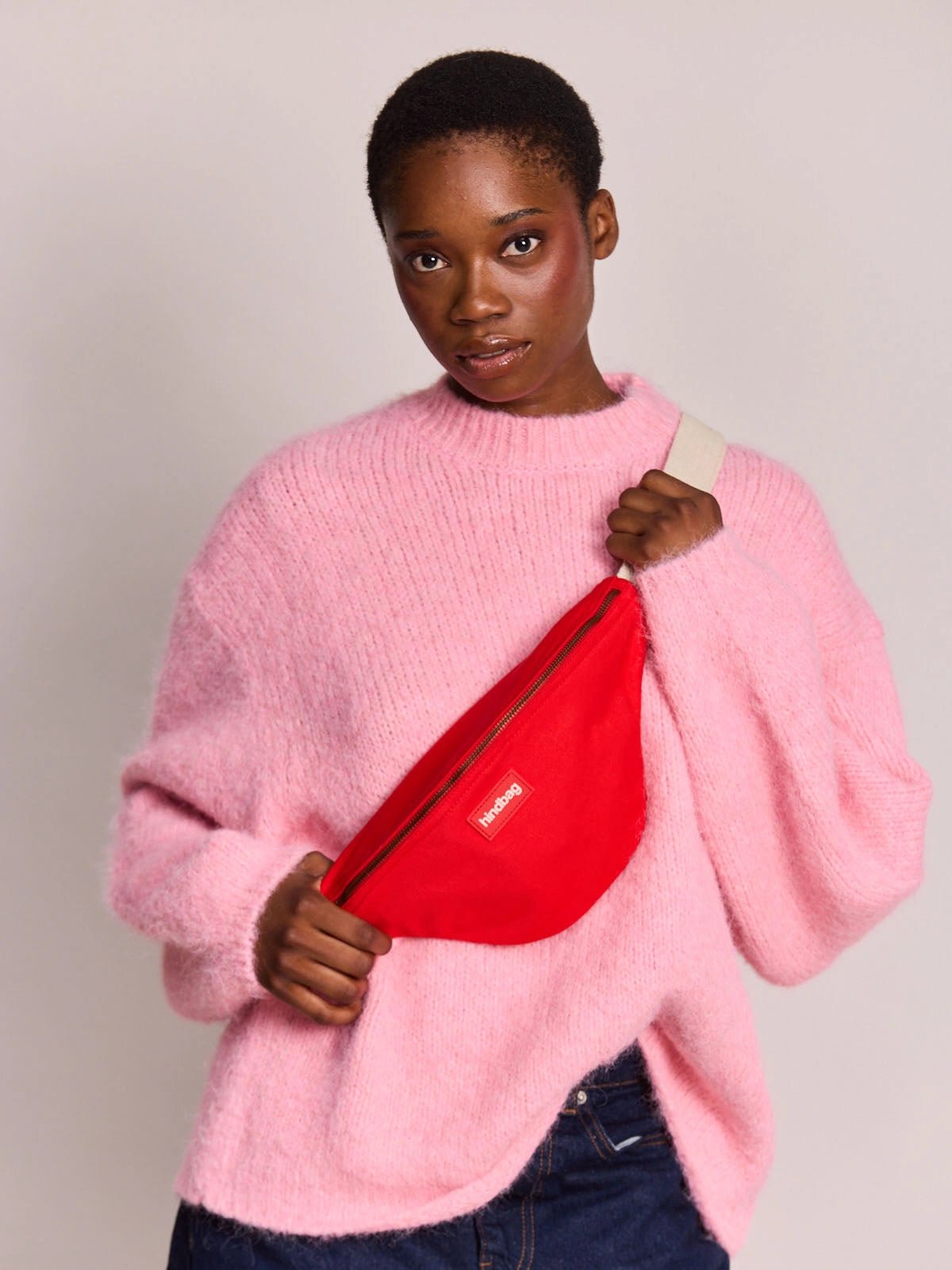 Hindbag - OLIVIA Bauchtasche • Karminrot - ROSA ECK