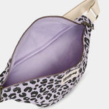 OLIVIA Bauchtasche • Leopard Flieder