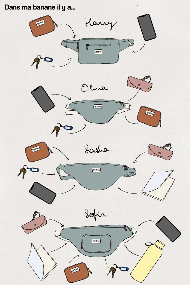 Hindbag - OLIVIA Bauchtasche | Olive Grün - ROSA ECK - Grün, ,