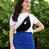 Hindbag - OLIVIA Bauchtasche Schwarz - ROSA ECK - Noir, Schwarz,