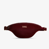 Hindbag - SASHA Bauchtasche • Cord Bordeauxrot - ROSA ECK