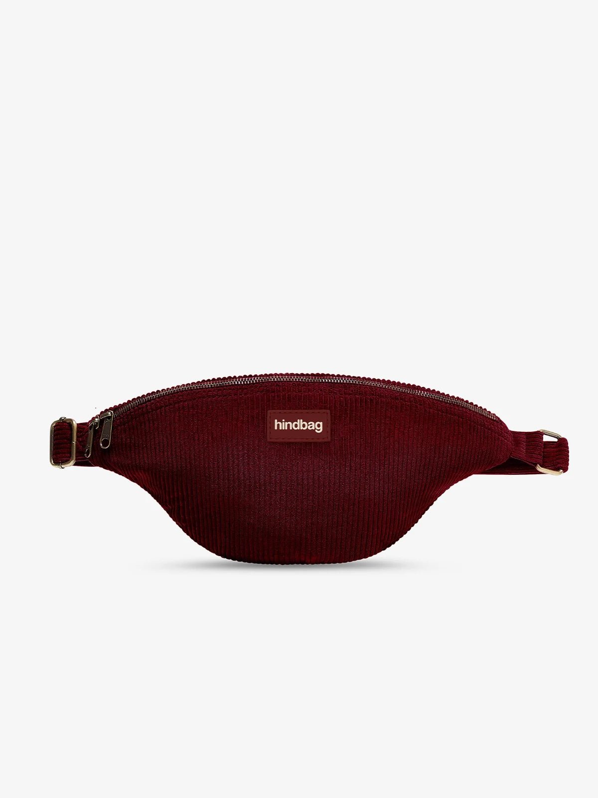 Hindbag - SASHA Bauchtasche • Cord Bordeauxrot - ROSA ECK