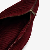 Hindbag - SASHA Bauchtasche • Cord Bordeauxrot - ROSA ECK