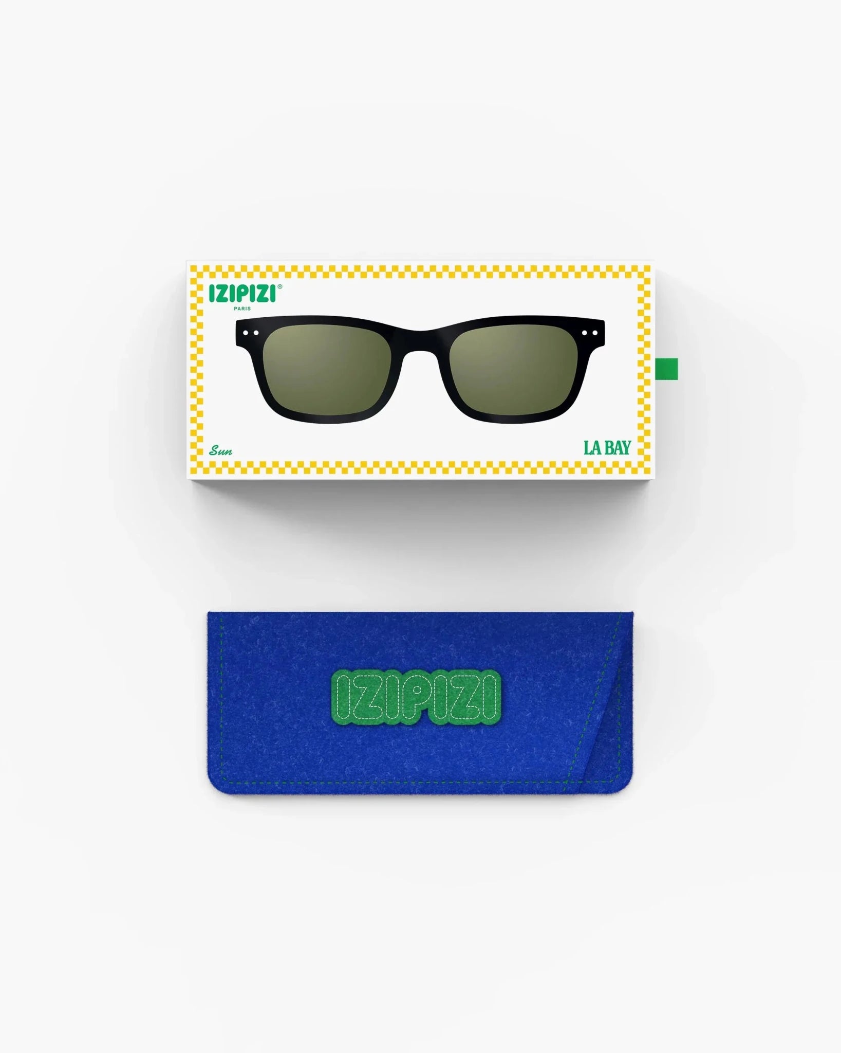 IZIPIZI - BAY Sonnenbrille • Black Olive - ROSA ECK