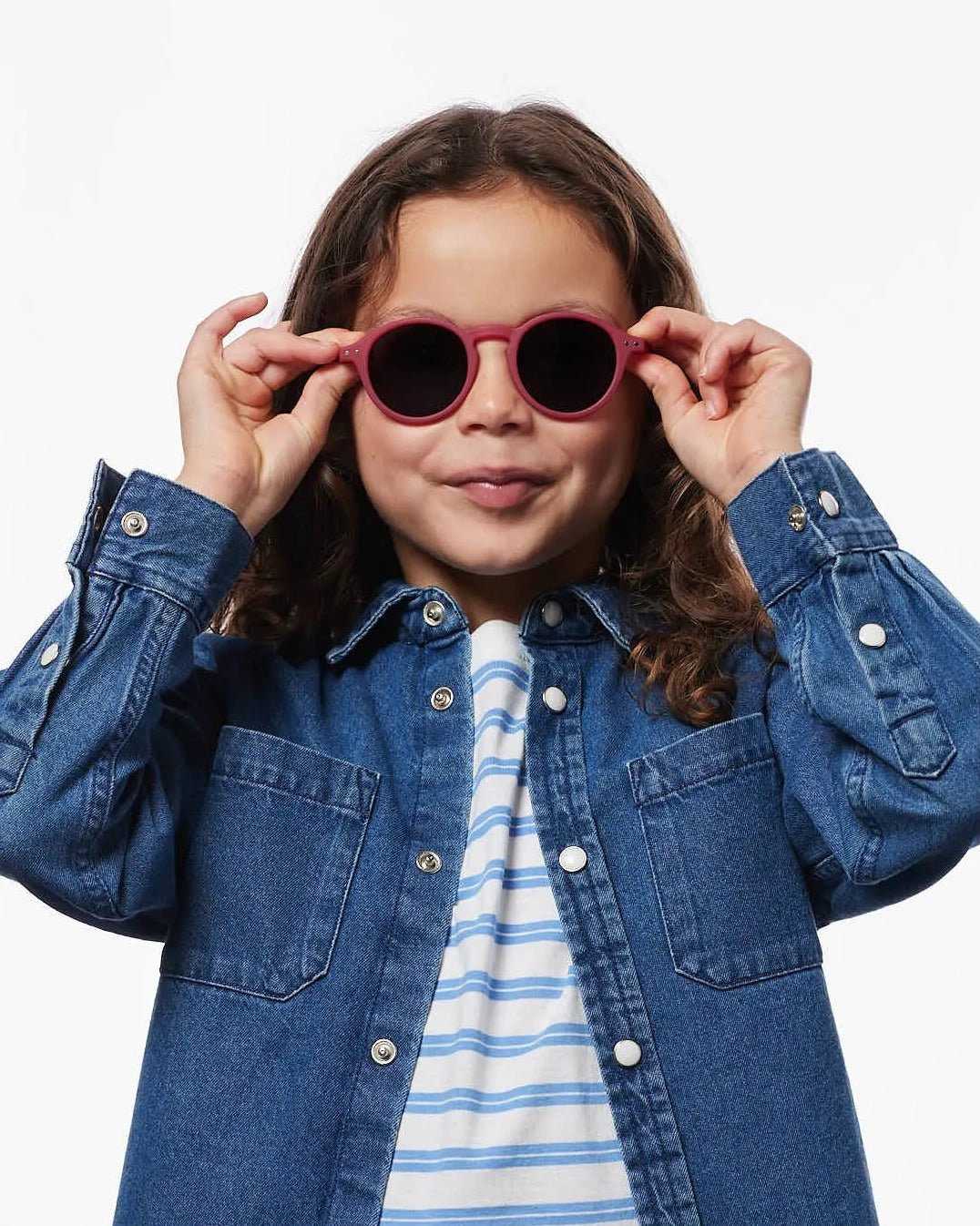 IZIPIZI - d KIDS Kinder - Sonnenbrille (5 - 7 Jahre) • Cranberry - ROSA ECK