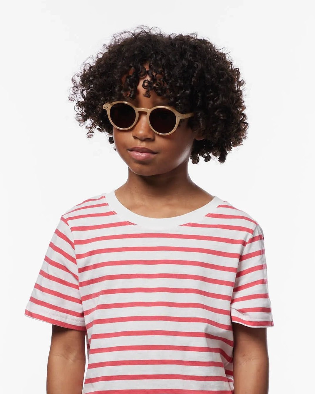 IZIPIZI - d KIDS Kinder - Sonnenbrille (5 - 7 Jahre) • Macchiato - ROSA ECK