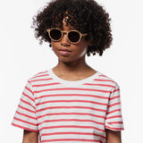 IZIPIZI - d KIDS Kinder - Sonnenbrille (5 - 7 Jahre) • Macchiato - ROSA ECK