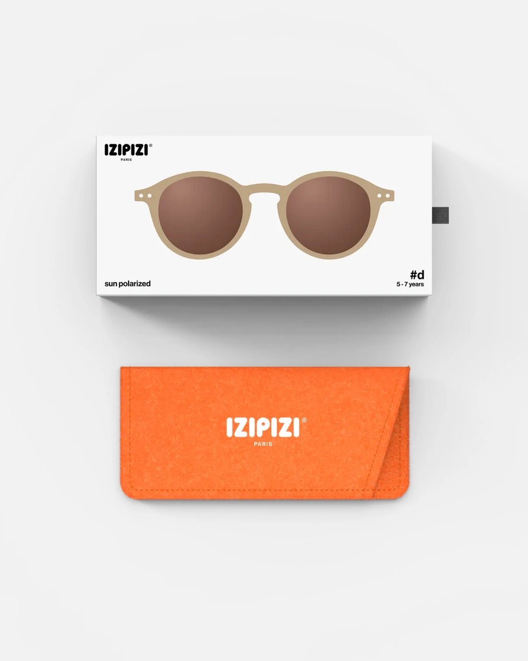 IZIPIZI - d KIDS Kinder - Sonnenbrille (5 - 7 Jahre) • Macchiato - ROSA ECK
