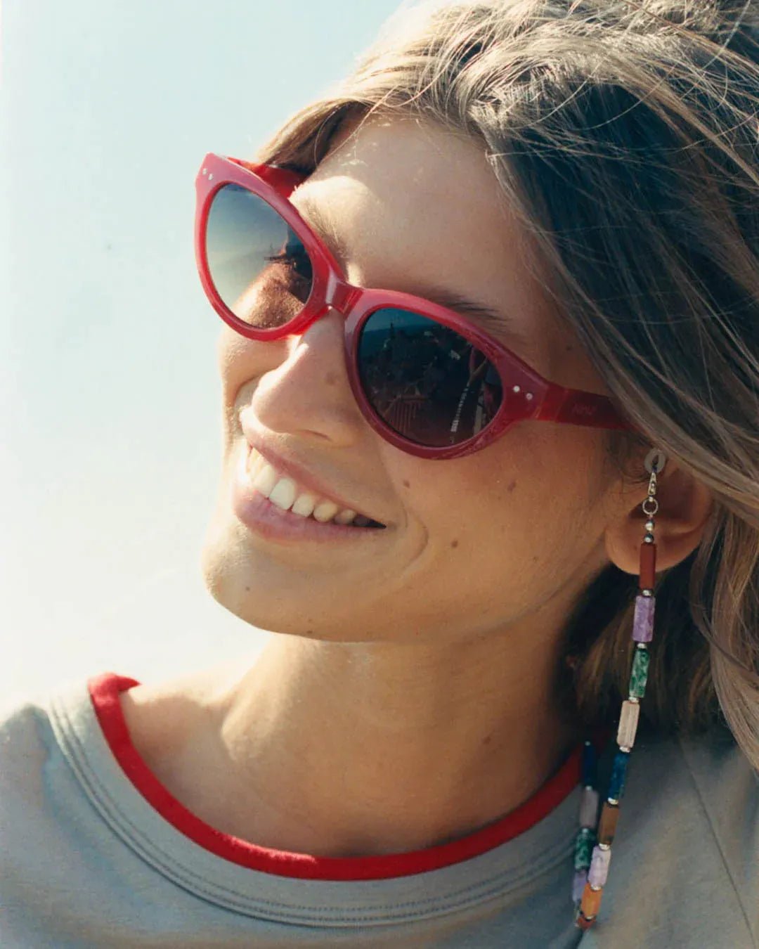 IZIPIZI - LUZ Sonnenbrille • Pomodoro - ROSA ECK