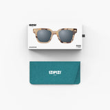 IZIPIZI - road JUNIOR Sonnenbrille (7–11 Jahre) • Light Tortoise - ROSA ECK