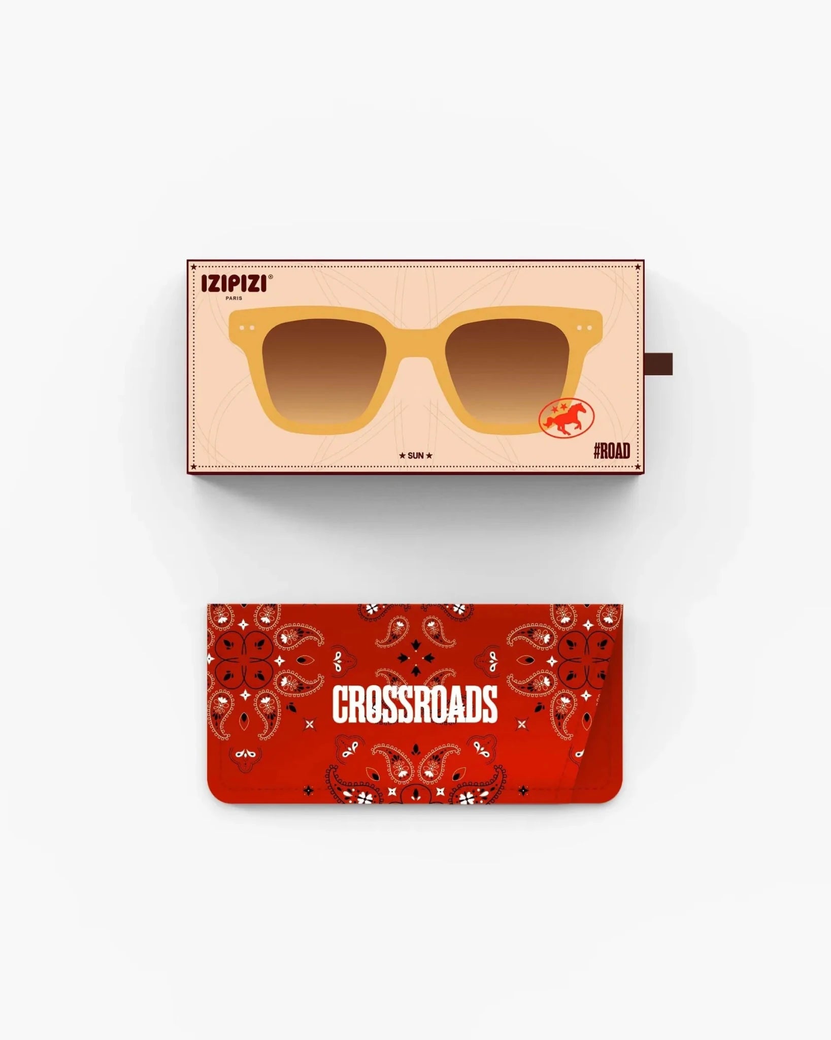 IZIPIZI - ROAD SUN Sonnenbrille • Golden Canyon - ROSA ECK