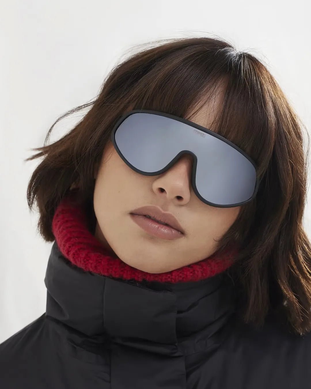 IZIPIZI - SPEED Fahrradbrille • Black All Weather - ROSA ECK