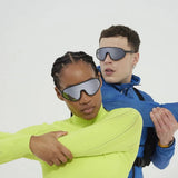 IZIPIZI - SPEED Fahrradbrille • Black All Weather - ROSA ECK