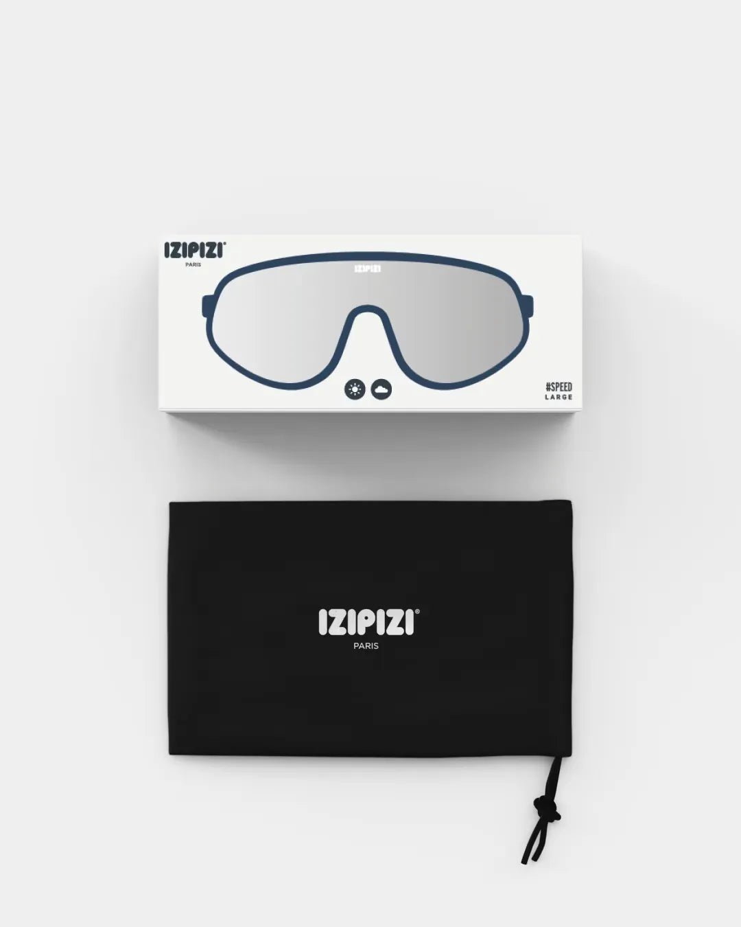 IZIPIZI - SPEED Fahrradbrille • Night Blue All Weather - ROSA ECK