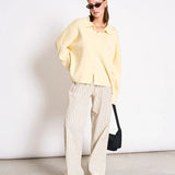 JAN ’N JUNE - ANJO Strickjacke • Buttermilk - ROSA ECK