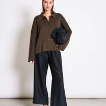 JAN 'N JUNE - ANJO Strickjacke • Mud - ROSA ECK