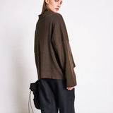 JAN 'N JUNE - ANJO Strickjacke • Mud - ROSA ECK