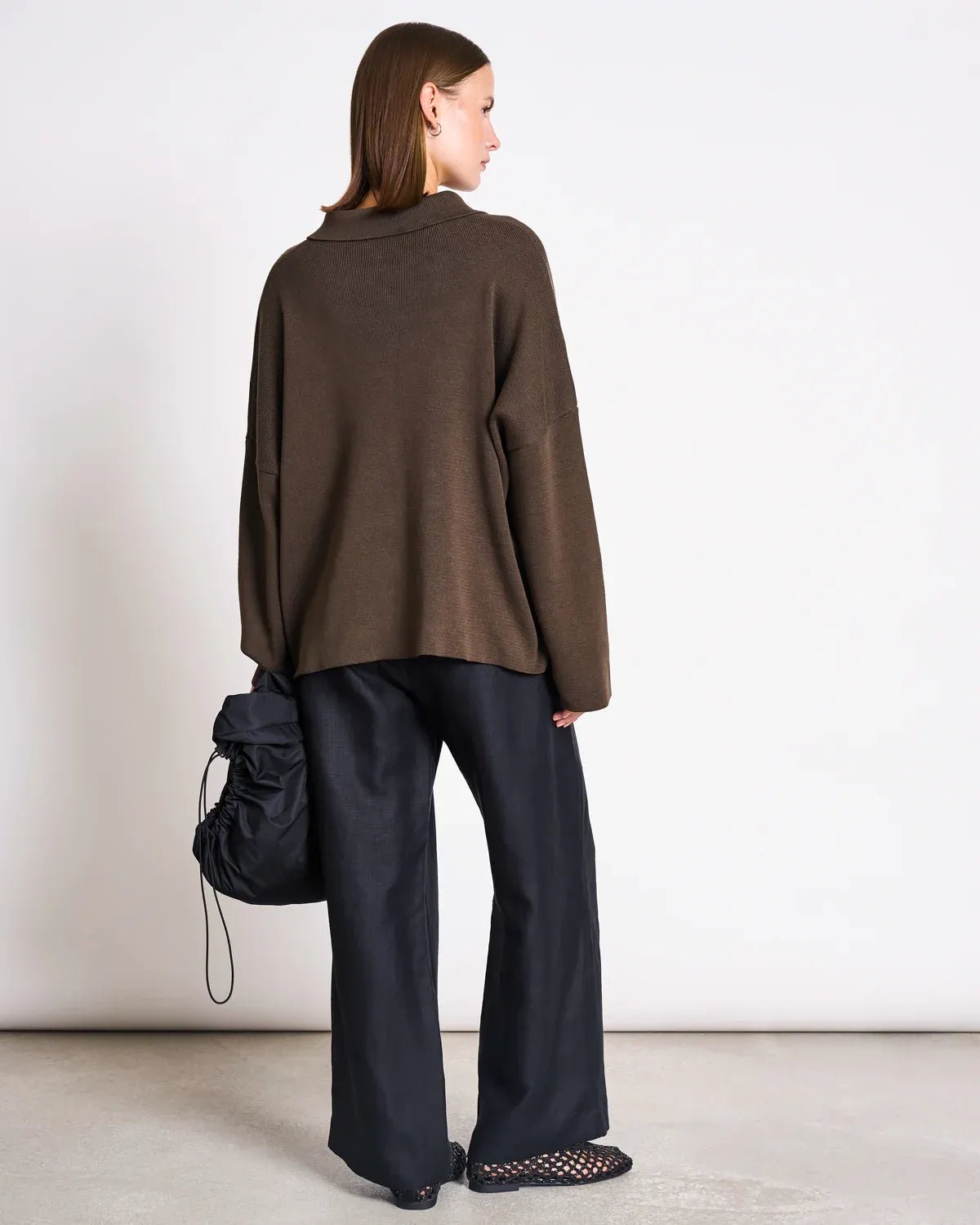 JAN 'N JUNE - ANJO Strickjacke • Mud - ROSA ECK