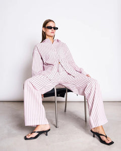JAN 'N JUNE - CETOS Hose • Light Orchid Striped - ROSA ECK