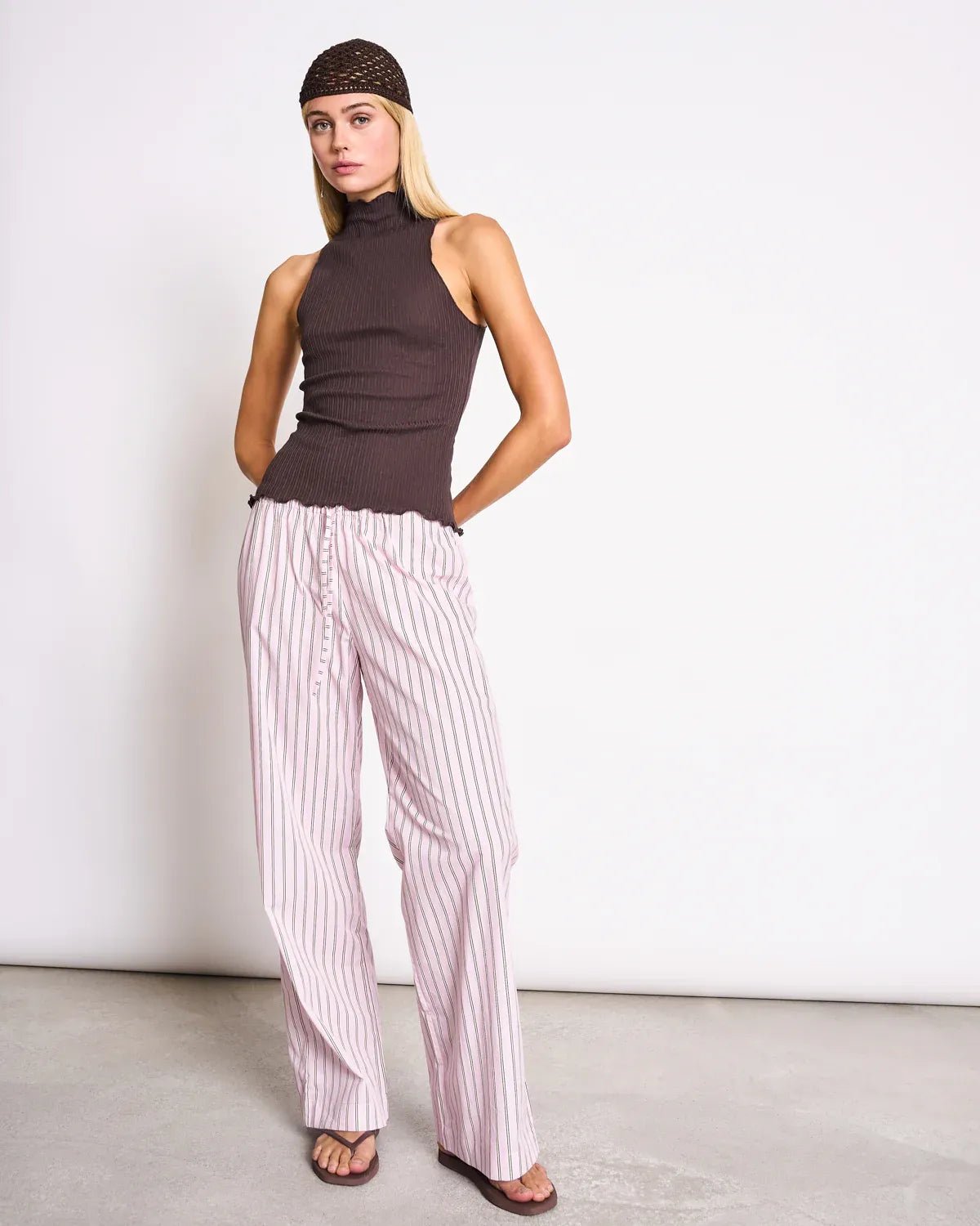 JAN 'N JUNE - CETOS Hose • Light Orchid Striped - ROSA ECK