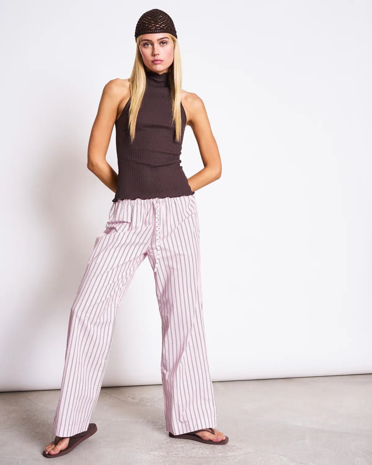 JAN 'N JUNE - CETOS Hose • Light Orchid Striped - ROSA ECK