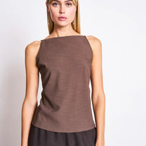 JAN ’N JUNE - CICONIA Rückenfreies Top • Clay - ROSA ECK